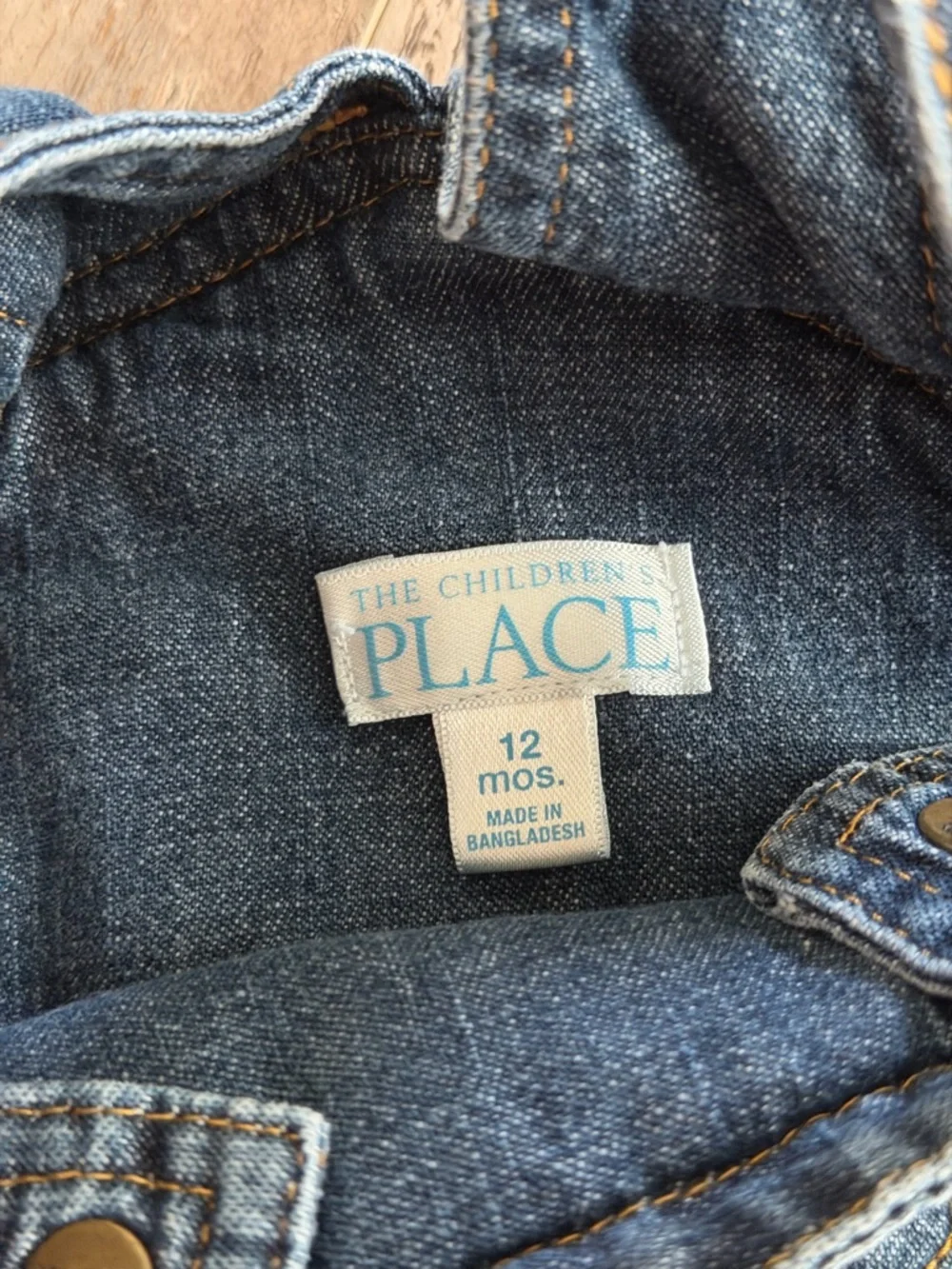 The Children’s Place 12Month Baby Boy/Toddler Denim Overalls in Blue 100% Cotton